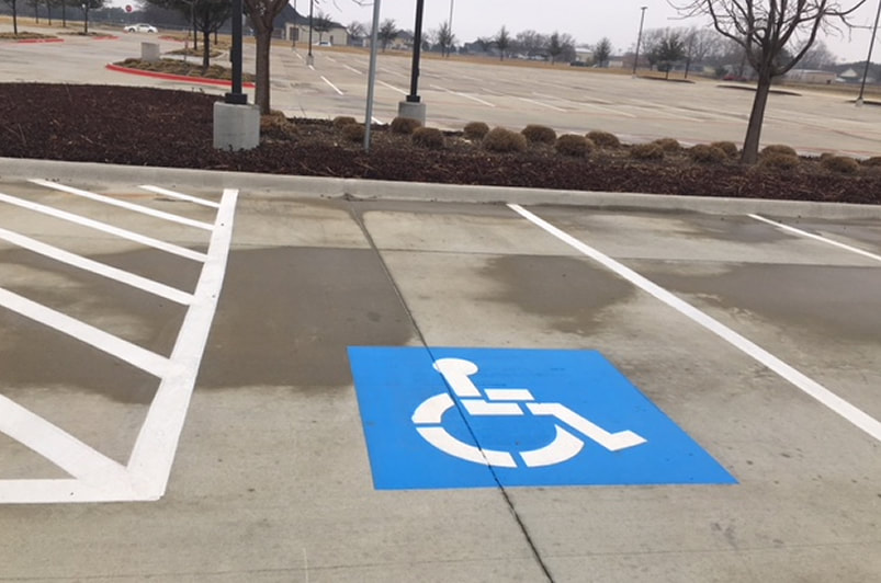 Handicap Stenciling In Your Parking Lot